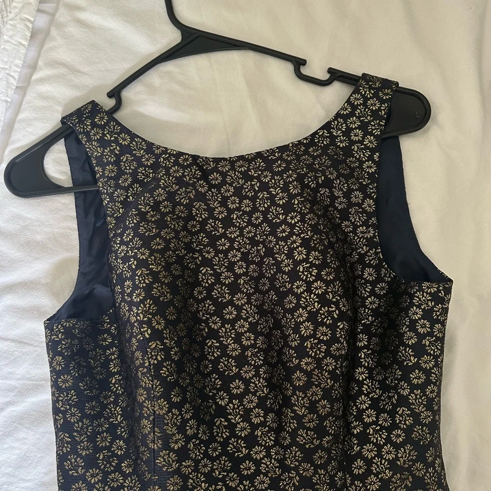 J Crew Elegant Navy Blue Dress - Picture 5 of 8